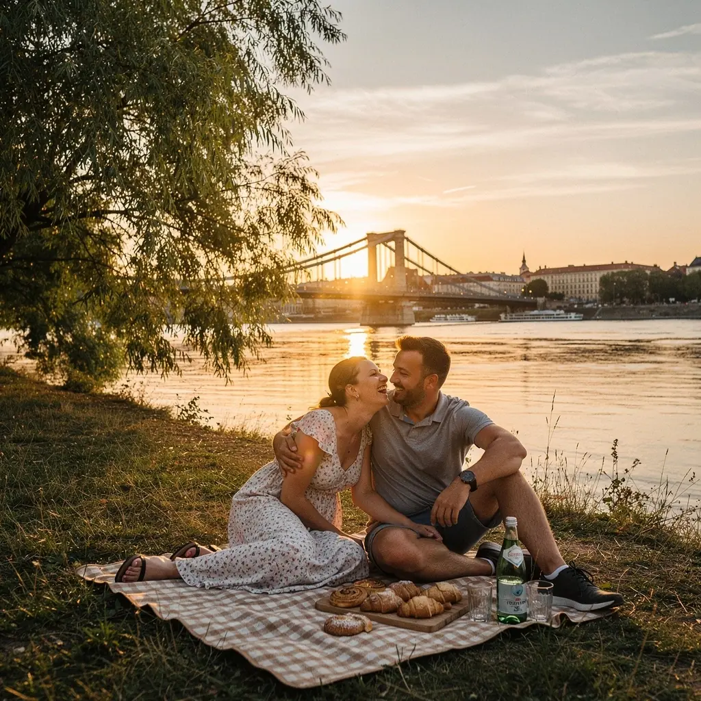 An inviting café terrace in the heart of Prešov, perfect for a relaxing break during a city exploration.